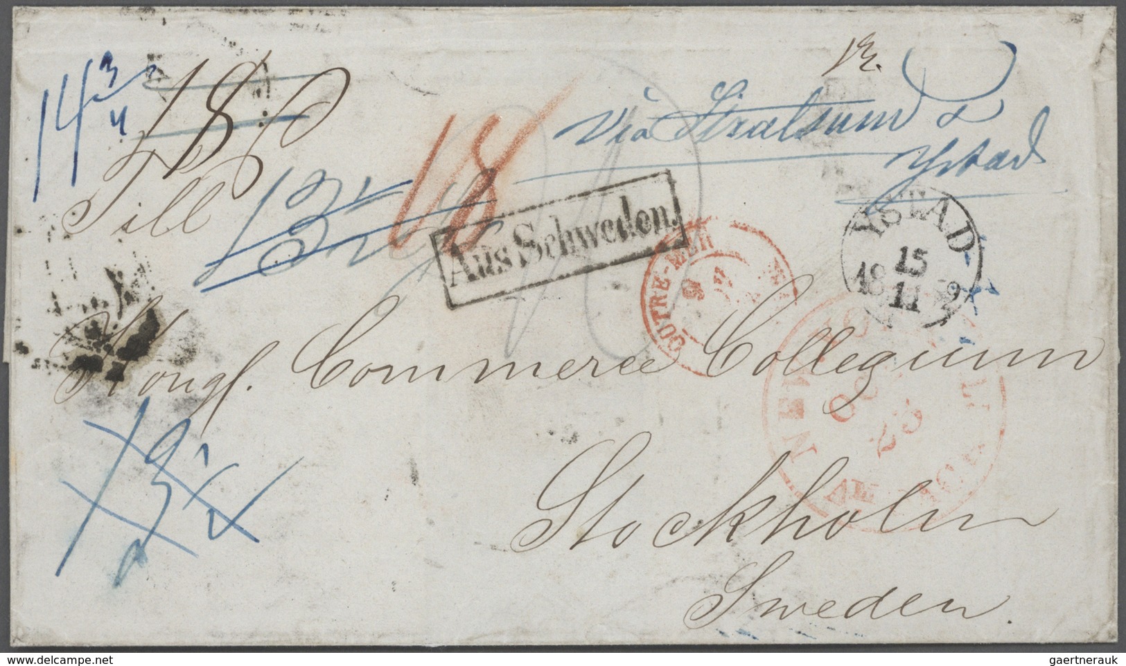 Hamburg - Stempel: 1680-1870 "SKELETON": Umfangreiche und hochspezialisierte Sammlung von über 320 u