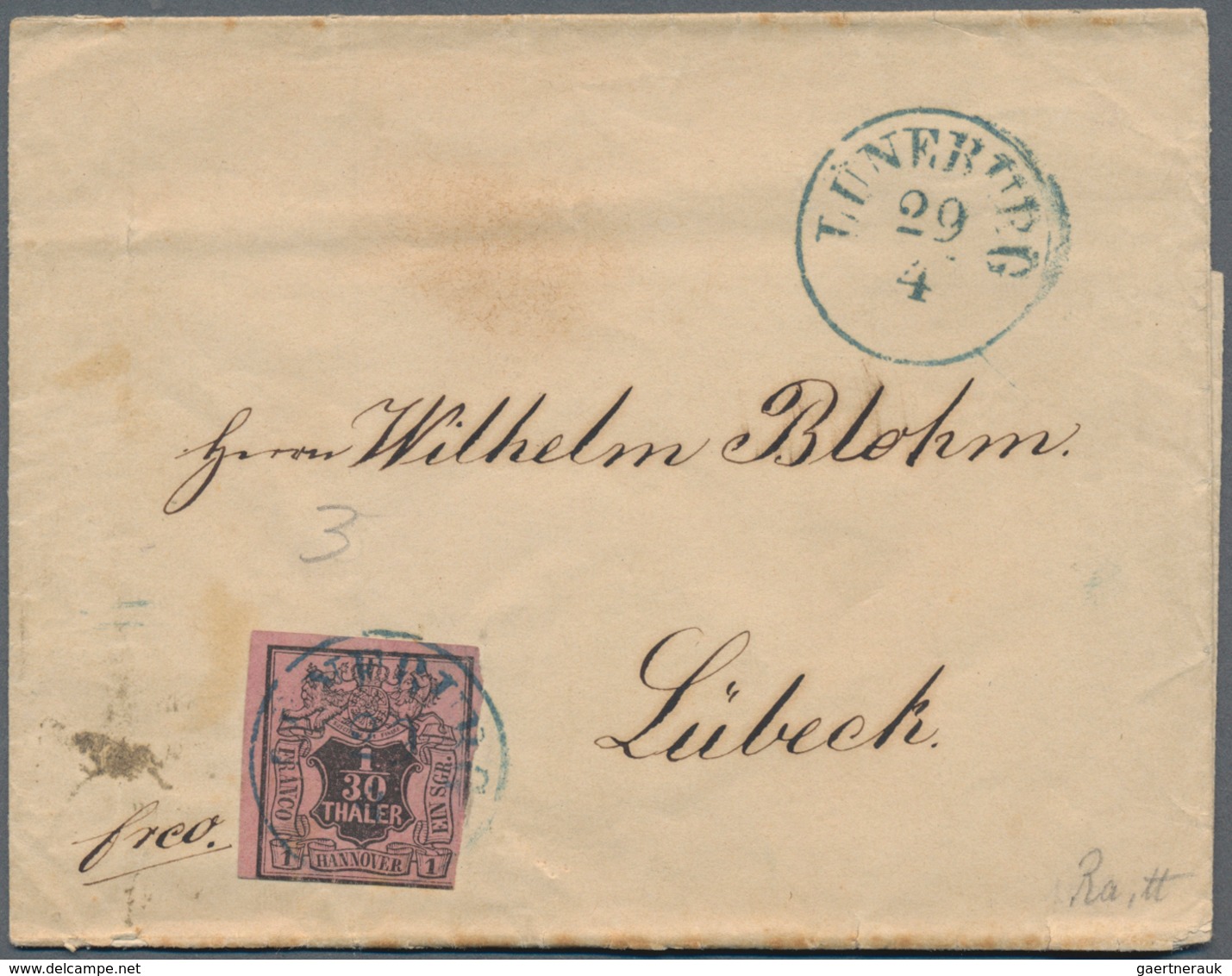 Hannover - Marken Und Briefe: 1850/1867 (ca.), Partie Von Ca. 90 Briefen/Ganzsachen/Vorderseiten Ab - Hannover