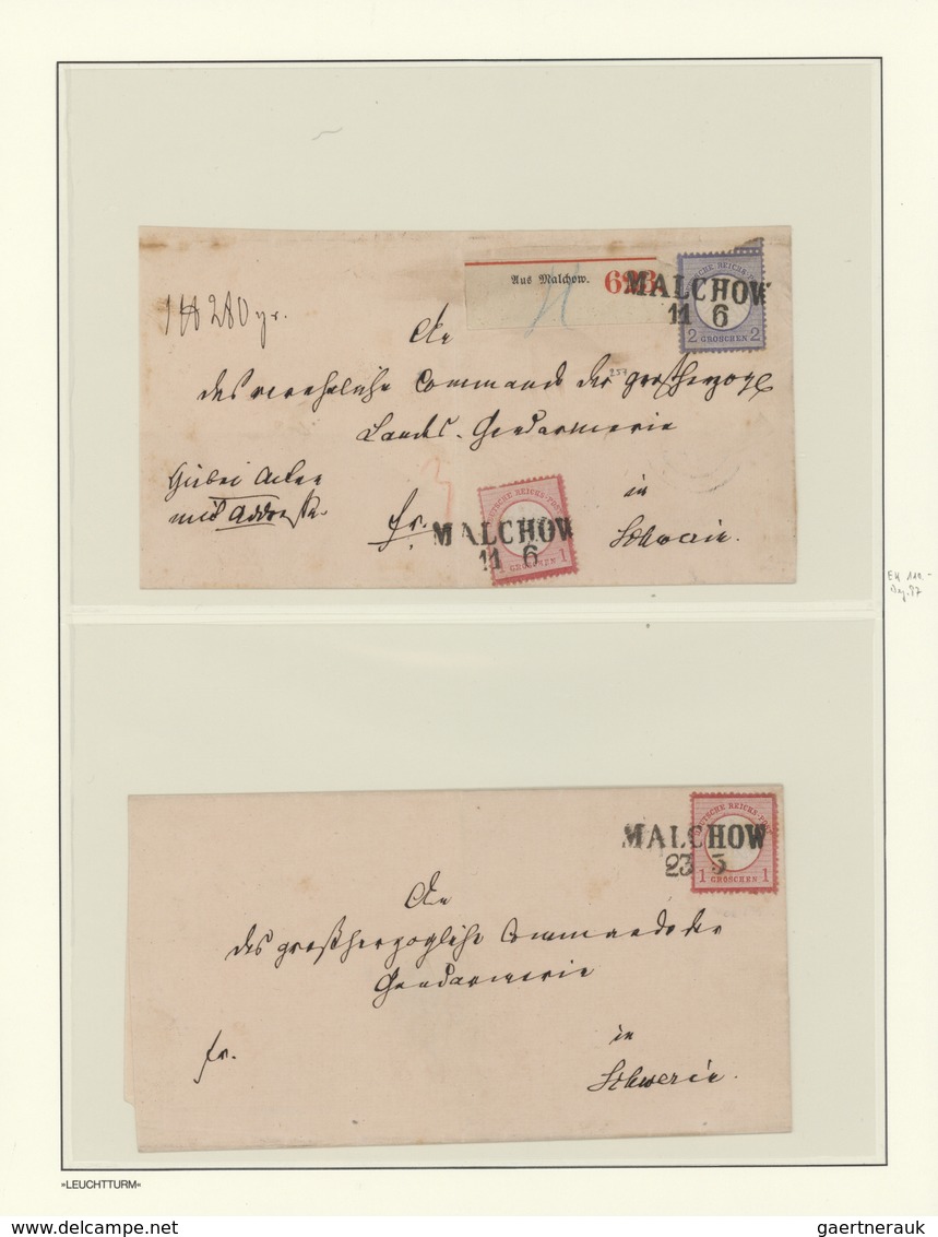 Mecklenburg-Schwerin - Nachverwendete Stempel: 1872/75, Schöne Spezialsammlung NACHVERWENDETE MECKLE - Mecklenburg-Schwerin