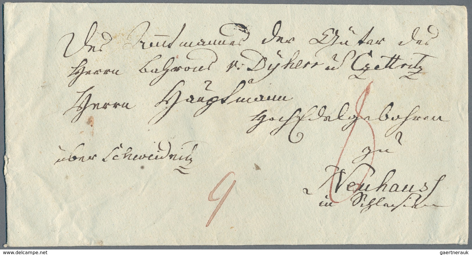 Preußen - Vorphilatelie: 1795/1817 (ca.), Lot Von 40 Faltbriefhüllen Ohne Stempel Aber Mit Einigen I - Precursores