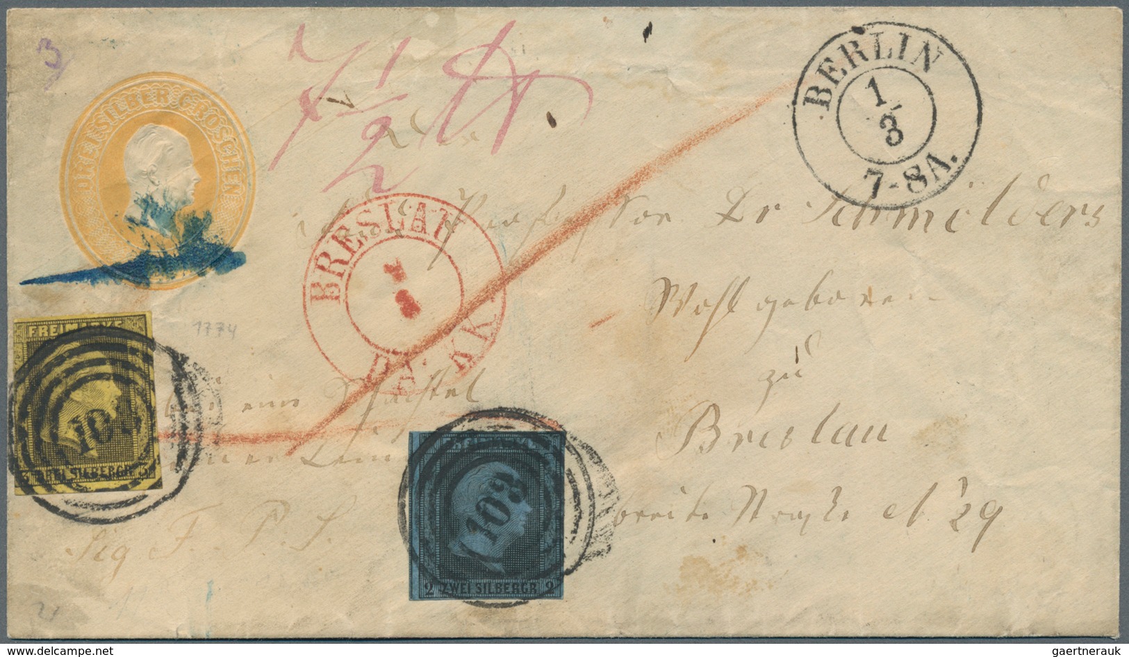 Preußen - Marken Und Briefe: 1815/1867 (ca.), Dekorative Ausstellungssammlung Auf Selbstgestalteten - Otros & Sin Clasificación