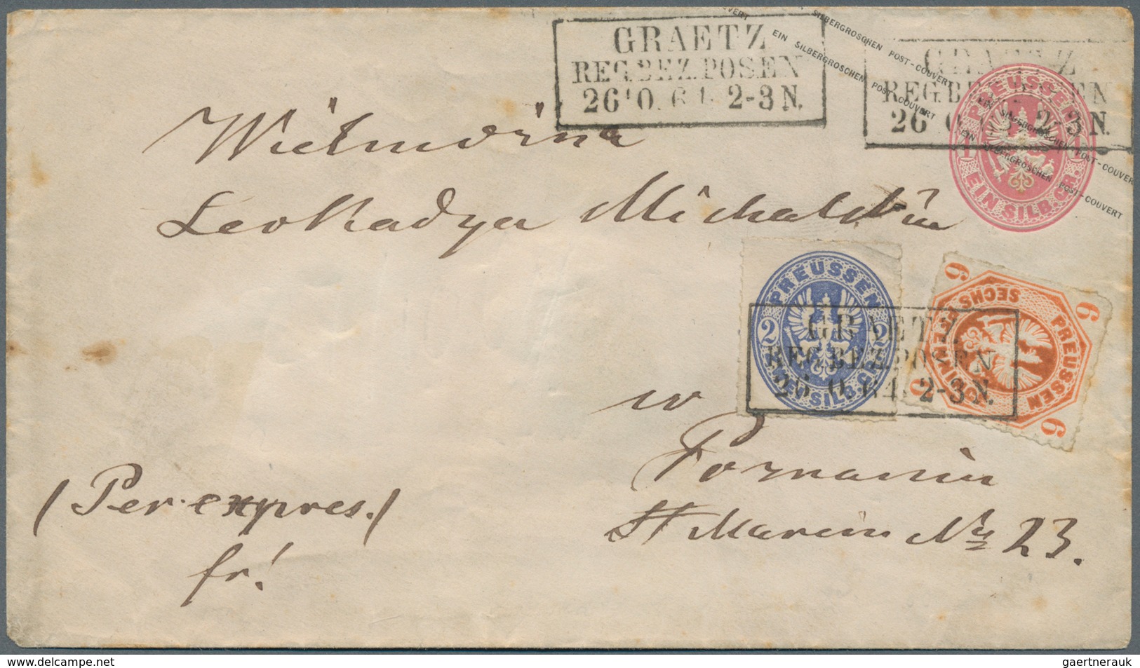 Preußen - Marken Und Briefe: 1850/1867, Schöne Sammlung, Auf Blanko-Blättern Aufgezogen, Mit Dekorat - Sonstige & Ohne Zuordnung