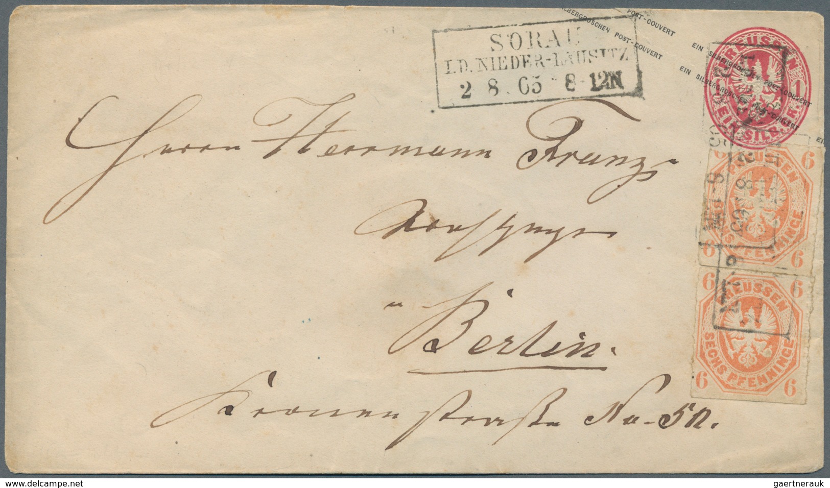 Preußen - Marken Und Briefe: 1850/1867, Schöne Sammlung, Auf Blanko-Blättern Aufgezogen, Mit Dekorat - Andere & Zonder Classificatie