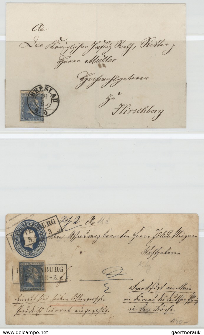Preußen - Marken Und Briefe: 1858/1861 (ca.), Spezialisiert Zusammengetragene Sammlung Der MiNr. 12/ - Otros & Sin Clasificación