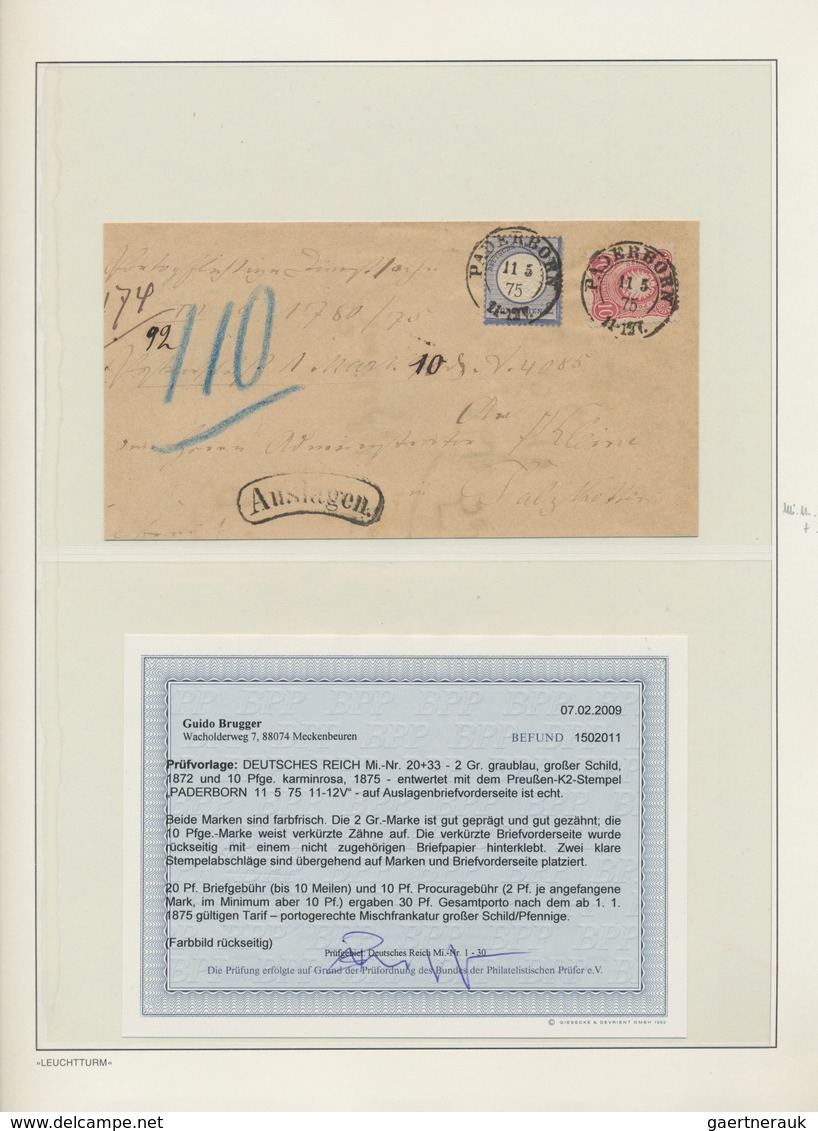 Preußen - Nachverwendete Stempel: 1872/75, Umfangreiche Spezialsammlung NACHVERWENDETE PREUSSEN-STEM - Sonstige & Ohne Zuordnung