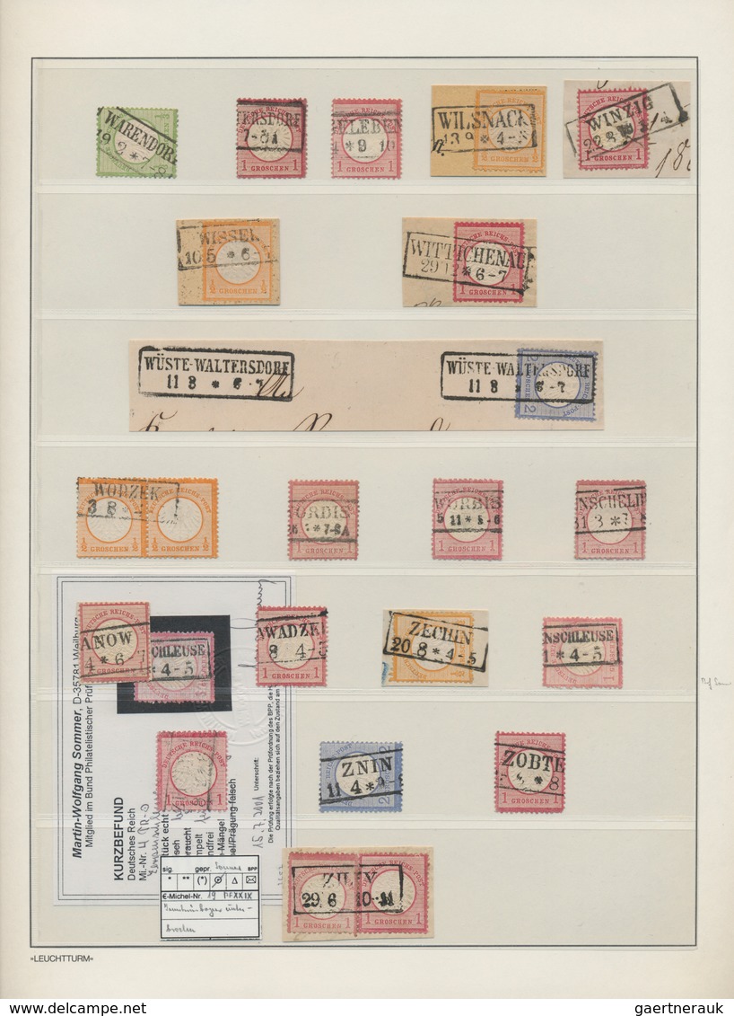 Preußen - Nachverwendete Stempel: 1872/75, Umfangreiche Spezialsammlung NACHVERWENDETE PREUSSEN-STEM - Andere & Zonder Classificatie