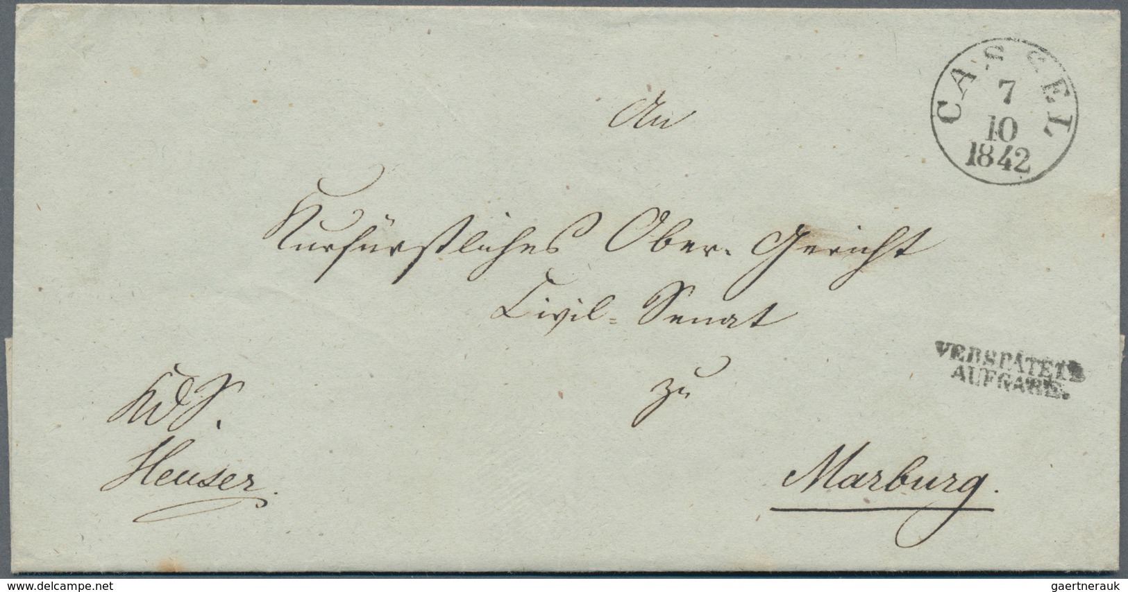 Thurn & Taxis - Vorphilatelie: 1810/1860 (ca.), Partie Von 14 Markenlosen Briefen Und Zwei Postschei - Precursores