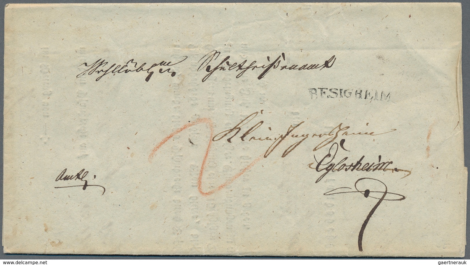Württemberg - Vorphilatelie: 1814/1897, Partie Von über 60 Markenlosen Belegen/Postscheinen Ab Vorph - [Voorlopers