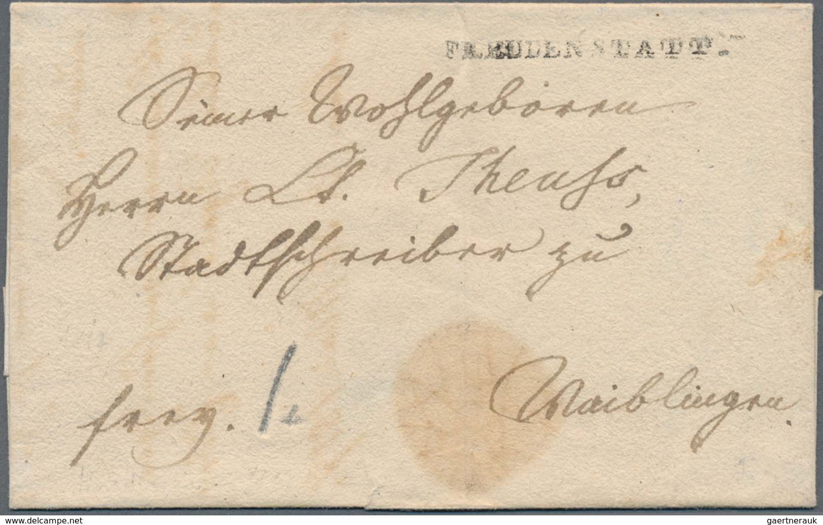 Württemberg - Marken Und Briefe: 1810/1893, Ca. 115 Altbriefe Und Diverse Postscheine Auch Aus Klein - Sonstige & Ohne Zuordnung
