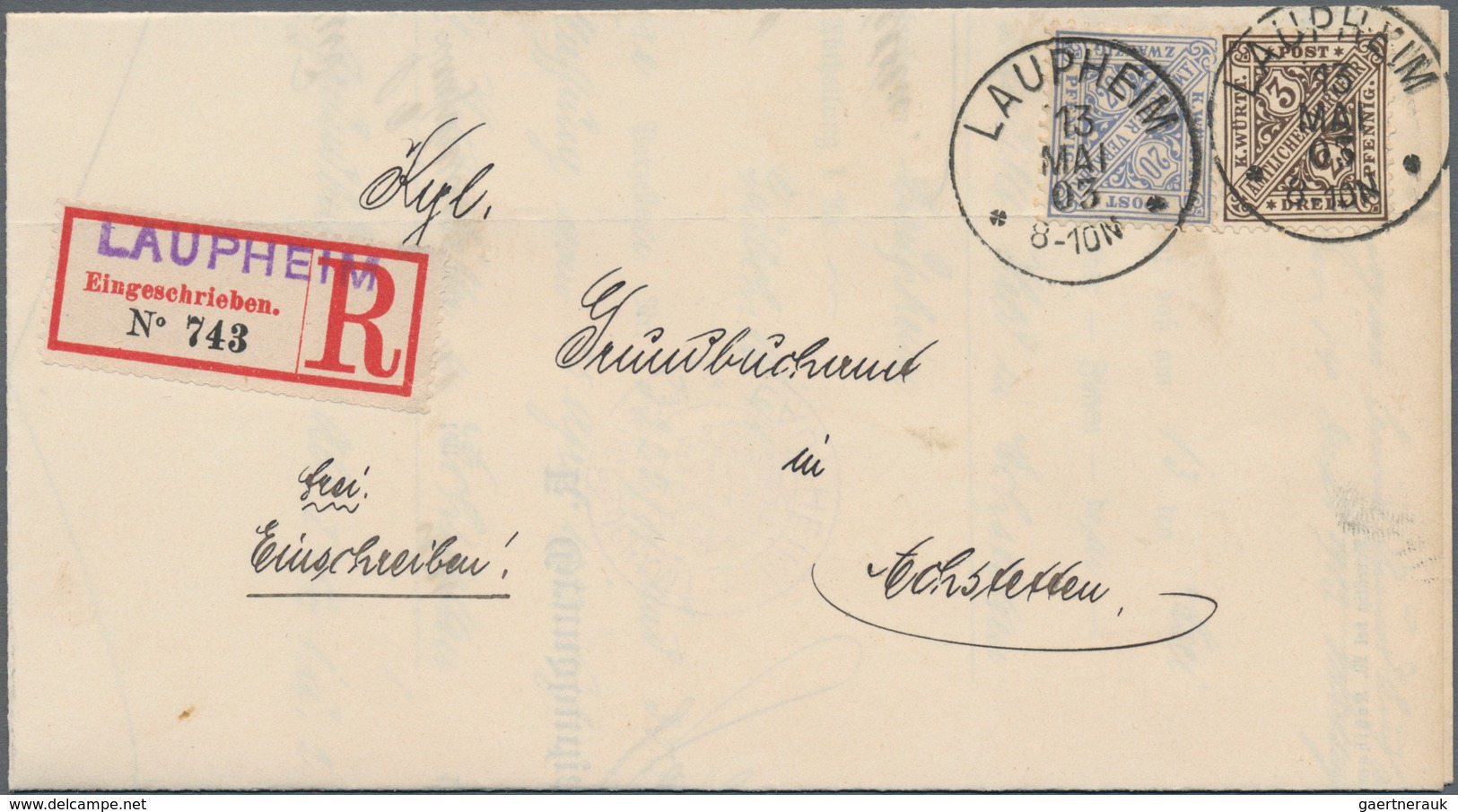 Württemberg - Marken und Briefe: 1851/1920, gehaltvoller Sammlungbestand mit ca.100 Briefen, Karten