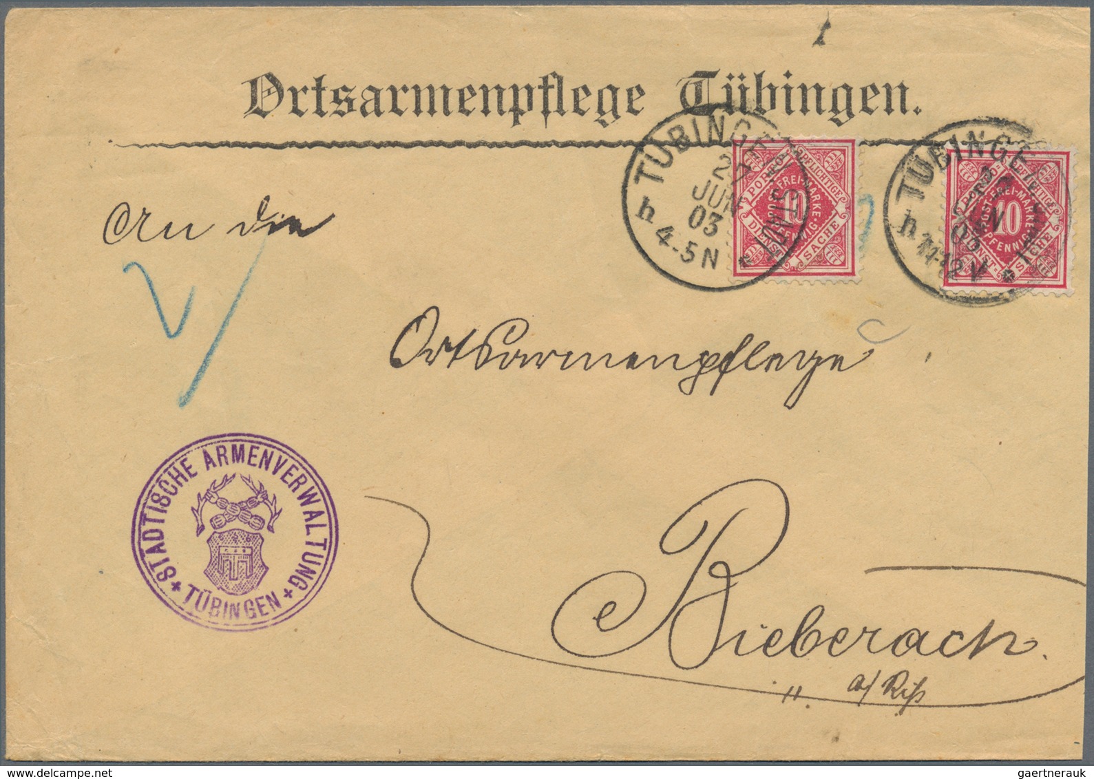 Württemberg - Marken Und Briefe: 1875-1923, Tolle Sammlung Von Ca. 290 Belegen Mit Interessanten Fra - Sonstige & Ohne Zuordnung