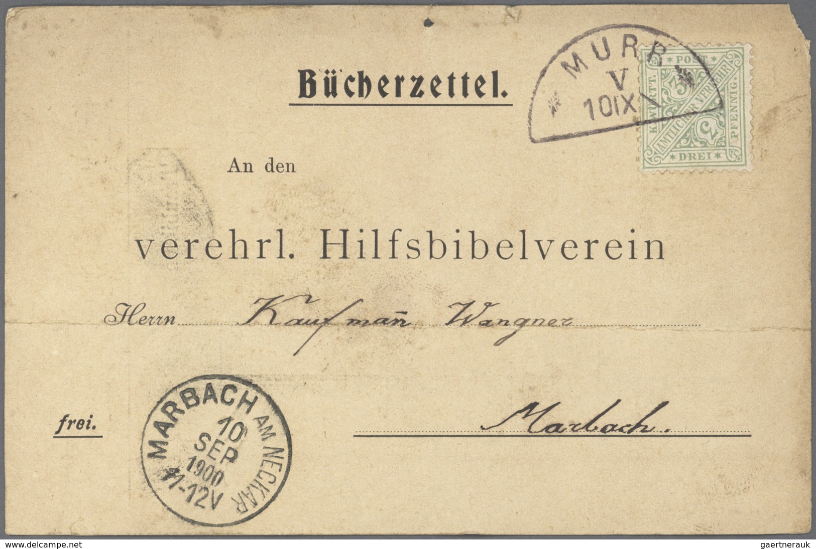 Württemberg - Marken Und Briefe: 1880-1920, Partie Mit Ca. 1500 Ganzsachen Und Postkarten Aus Einer - Other & Unclassified