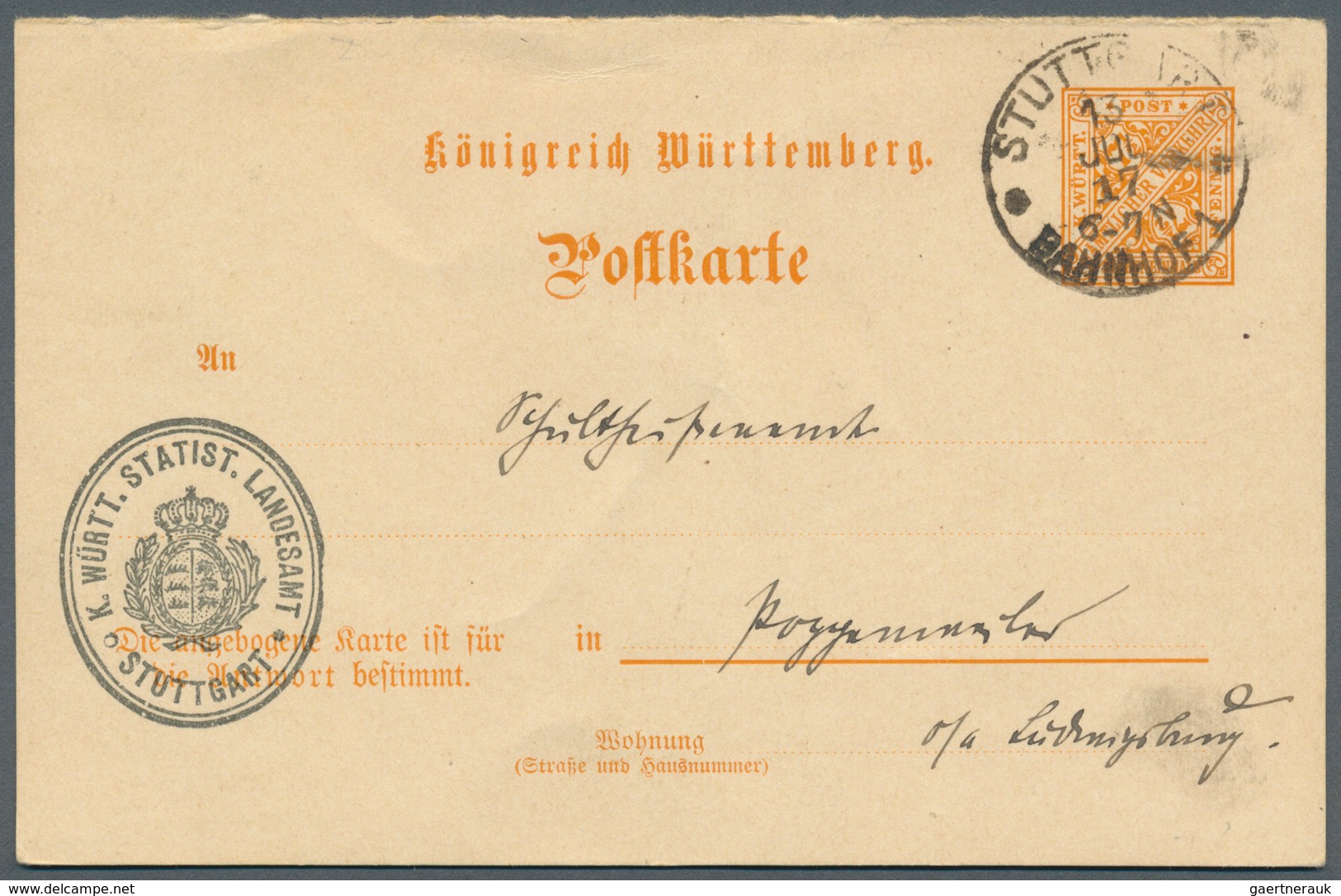 Württemberg - Ganzsachen: 1862/1920, Sehr Umfangreiche Sammlung Ab U 1 Bis DPB 67, Insgesamt 807 Nur - Andere & Zonder Classificatie