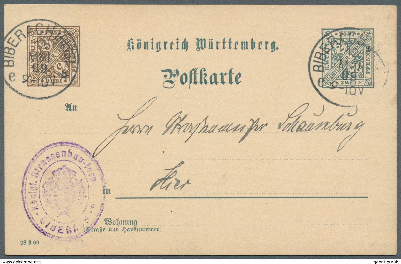 Württemberg - Ganzsachen: 1862/1920, sehr umfangreiche Sammlung ab U 1 bis DPB 67, insgesamt 807 nur