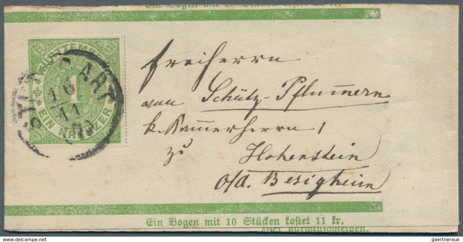 Württemberg - Ganzsachen: 1862/1920, sehr umfangreiche Sammlung ab U 1 bis DPB 67, insgesamt 807 nur