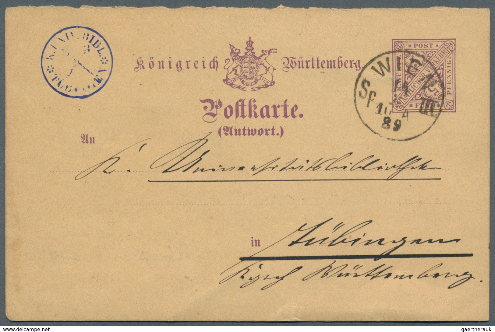 Württemberg - Ganzsachen: 1862/1920, sehr umfangreiche Sammlung ab U 1 bis DPB 67, insgesamt 807 nur