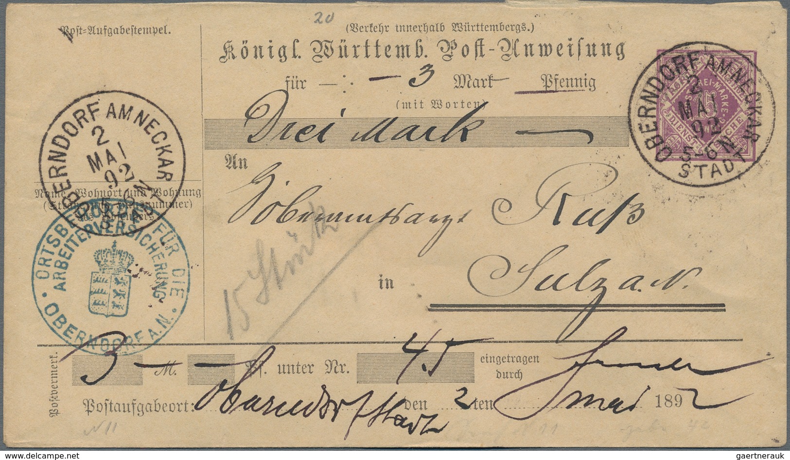 Württemberg - Ganzsachen: 1874/1906 (ca.), Partie Von Ca. 50 Gebrauchten Und Ungebrauchten Ganzsache - Sonstige & Ohne Zuordnung