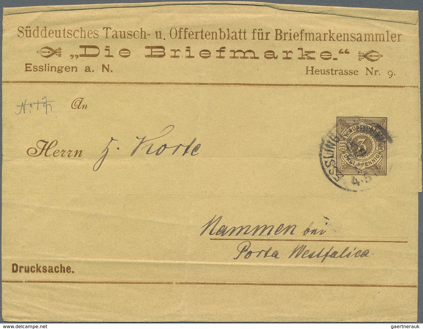 Württemberg - Ganzsachen: 1874/1906 (ca.), Partie Von Ca. 50 Gebrauchten Und Ungebrauchten Ganzsache - Andere & Zonder Classificatie