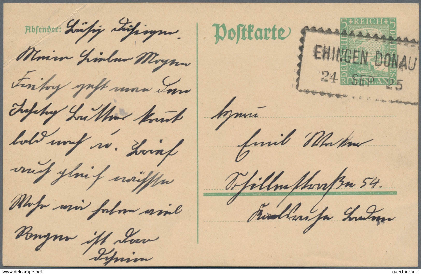 Württemberg - Nachverwendete Stempel: 1902/1944 Ca., Reichhaltiger Sammlungsbestand Mit Ca.300 Brief - Autres & Non Classés