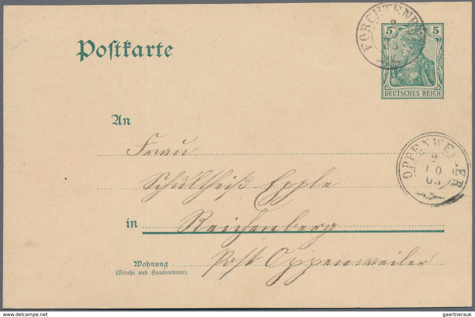 Württemberg - Nachverwendete Stempel: 1902/1944 Ca., Reichhaltiger Sammlungsbestand Mit Ca.300 Brief - Andere & Zonder Classificatie