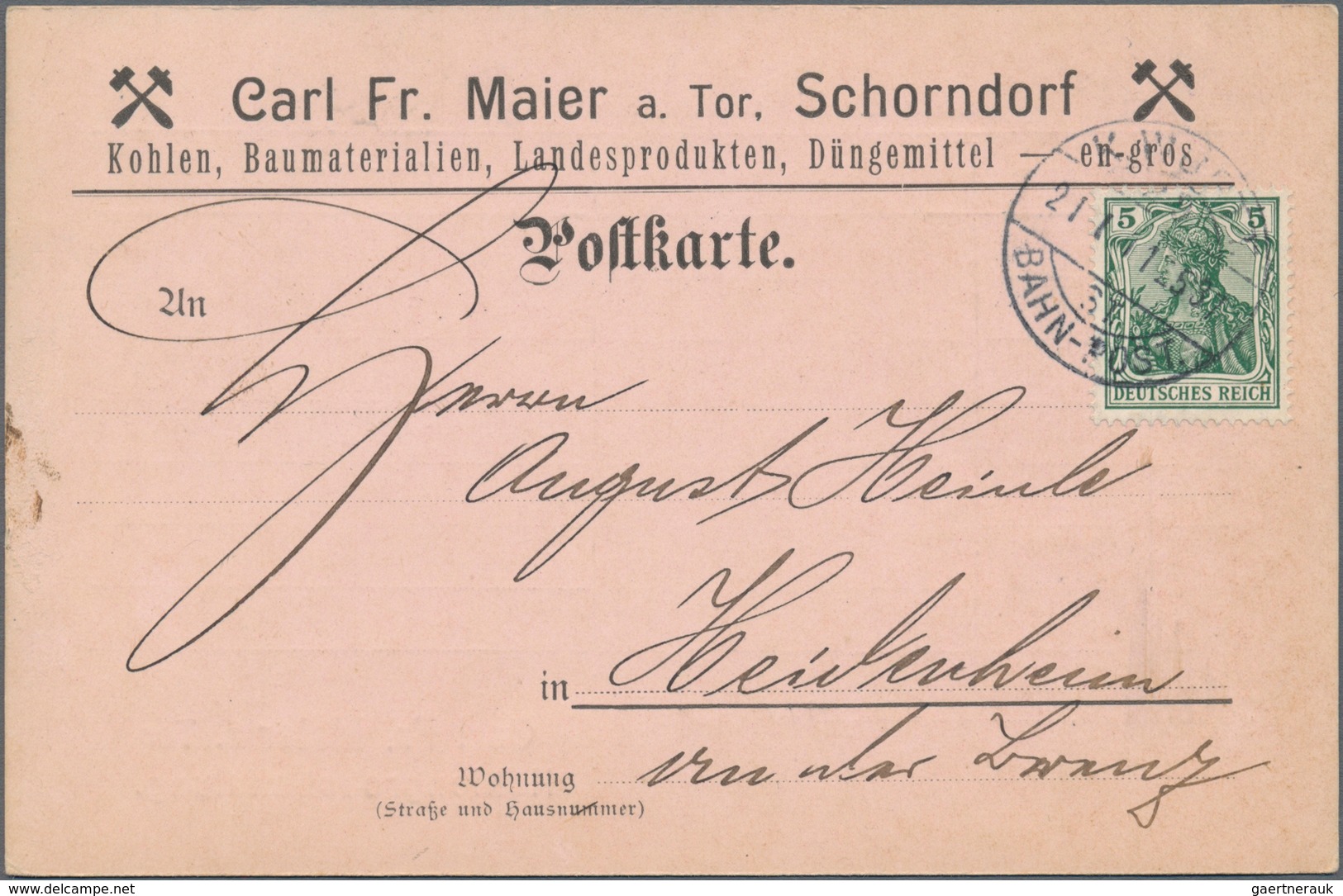 Württemberg - Bahnpost: 1870/1932 Ca., Sehr Umfangreicher Sammlungsbestand Mit über 450 Belegen Der - Andere & Zonder Classificatie