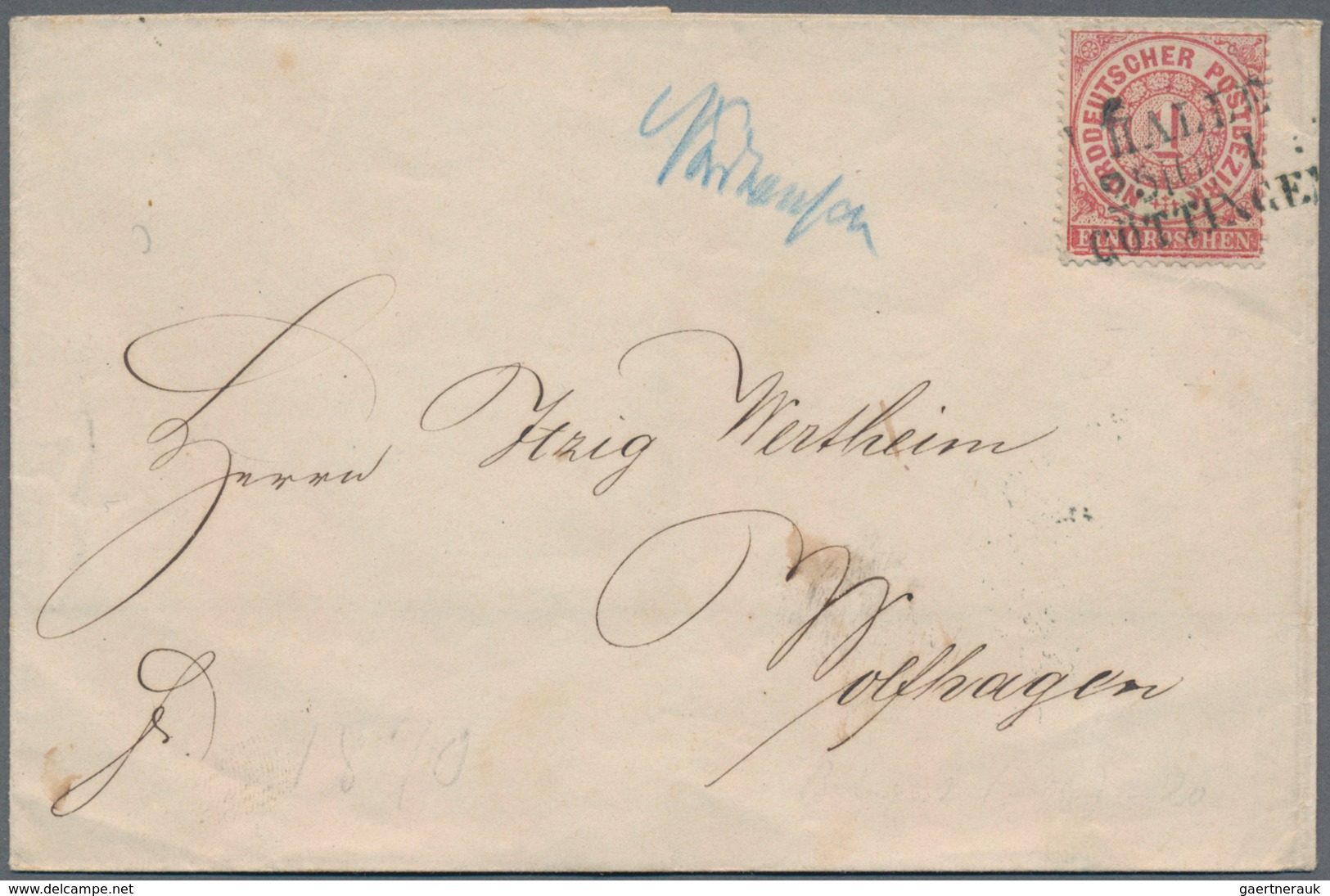 Norddeutscher Bund - Marken Und Briefe: 1868/1871, Partie Von 23 Briefen Und Karten, Dabei Bahnpost - Otros & Sin Clasificación