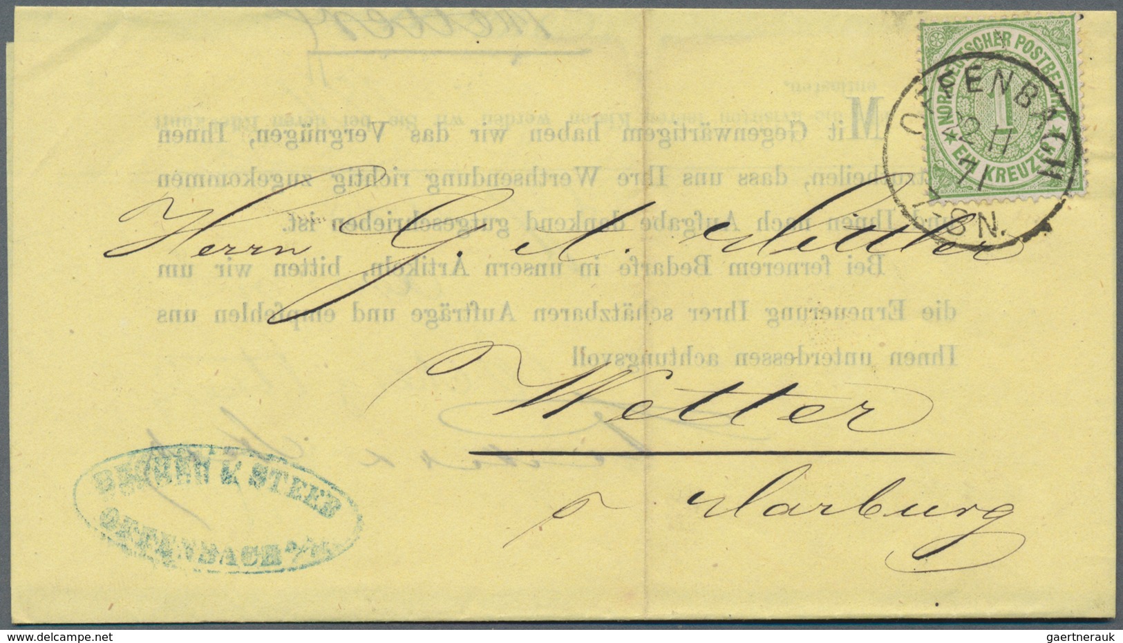 Norddeutscher Bund - Marken Und Briefe: 1869/1871, Vielseitige Partie Von Ca. 94 Briefen/Karten Mit - Sonstige & Ohne Zuordnung