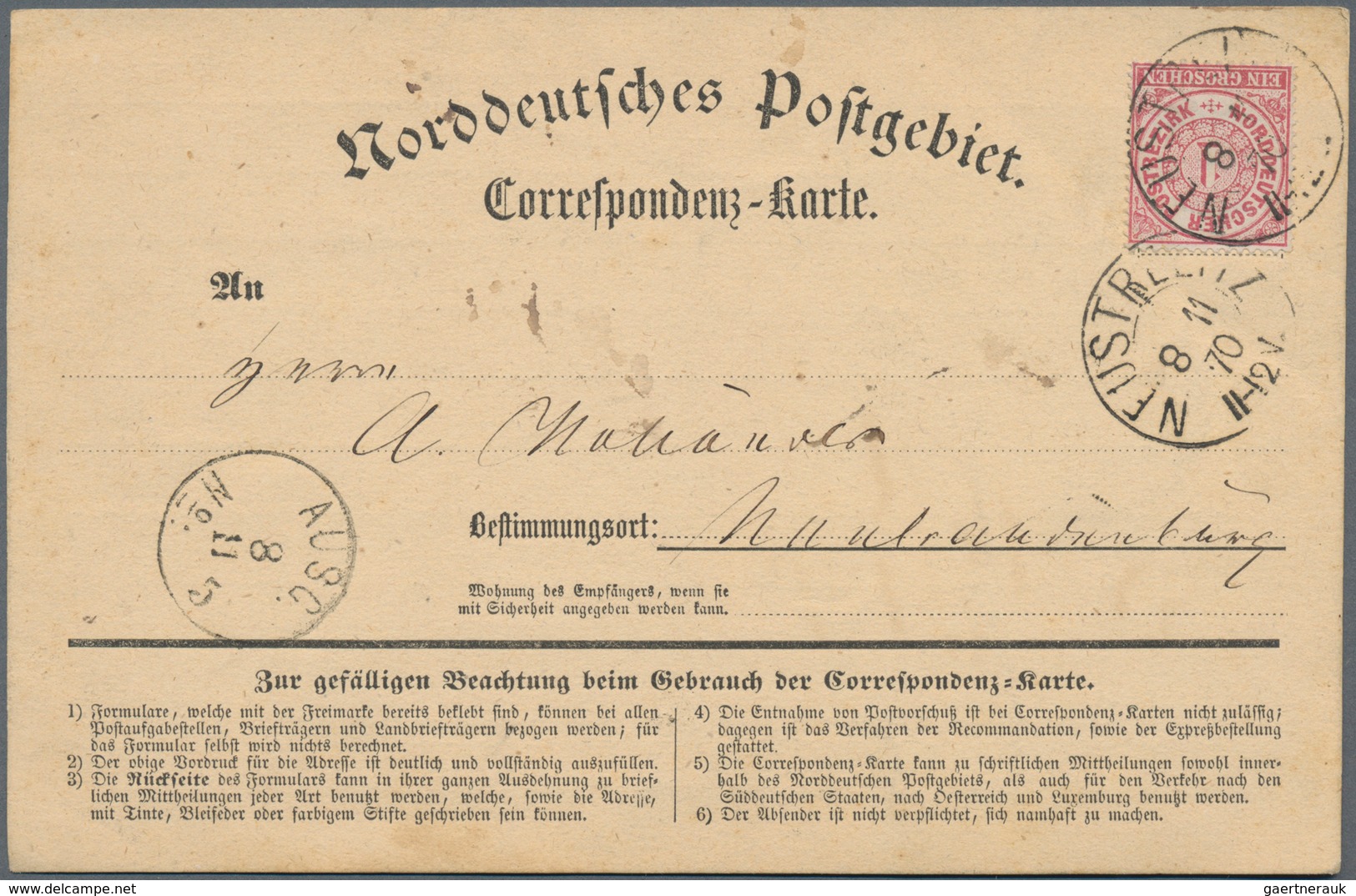 Norddeutscher Bund - Marken und Briefe: 1869/1871, vielseitige Partie von ca. 94 Briefen/Karten mit