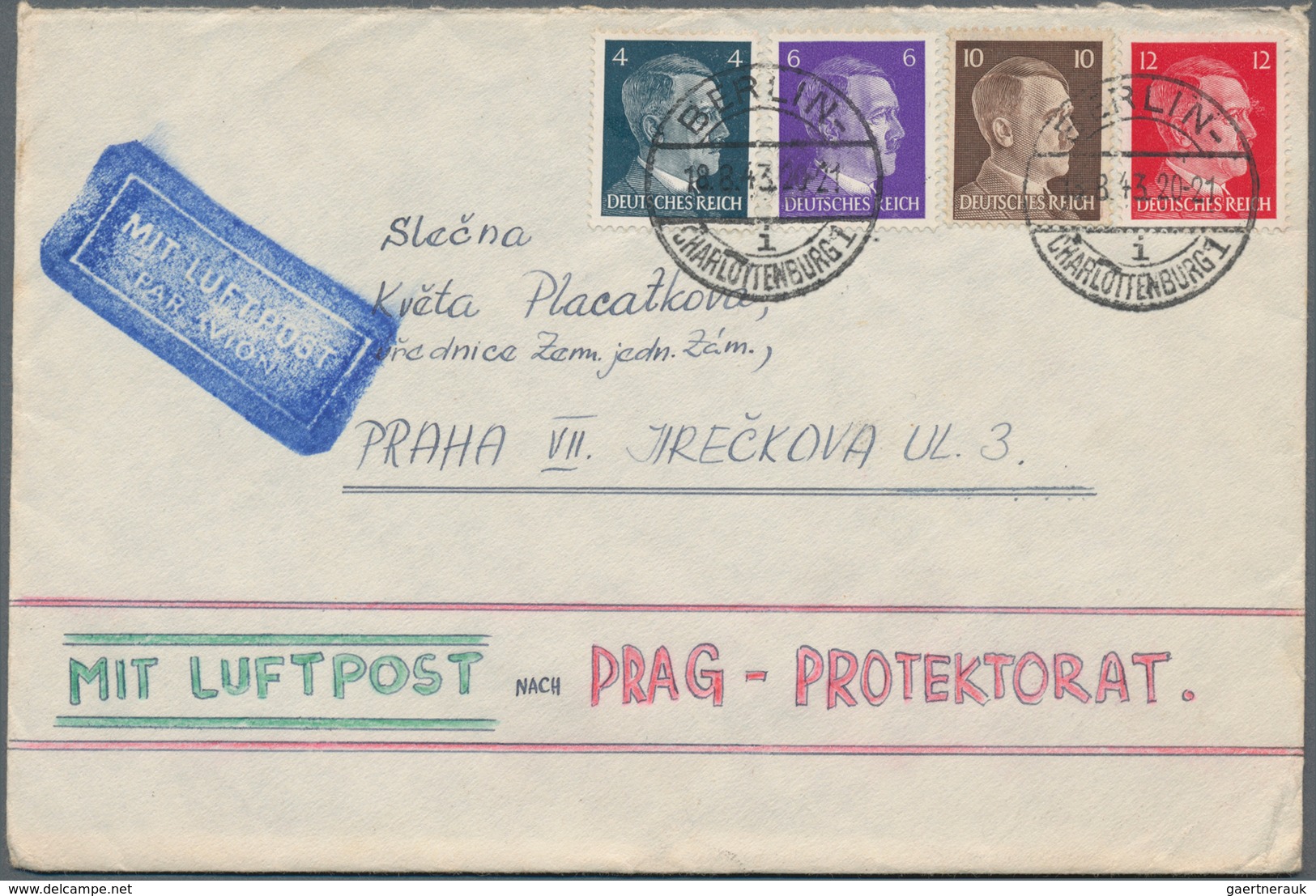 Deutsches Reich: 1829-1944, Partie Mit über 570 Briefen, Ganzsachen Und Ansichtskarten, Dabei Viel P - Colecciones