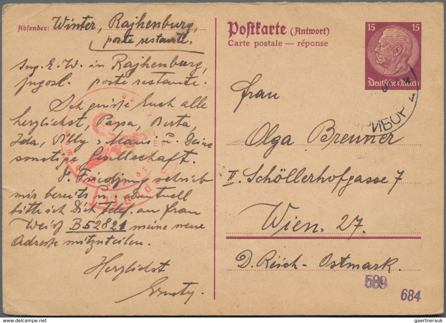 Deutsches Reich: 1829-1944, Partie mit über 570 Briefen, Ganzsachen und Ansichtskarten, dabei viel P