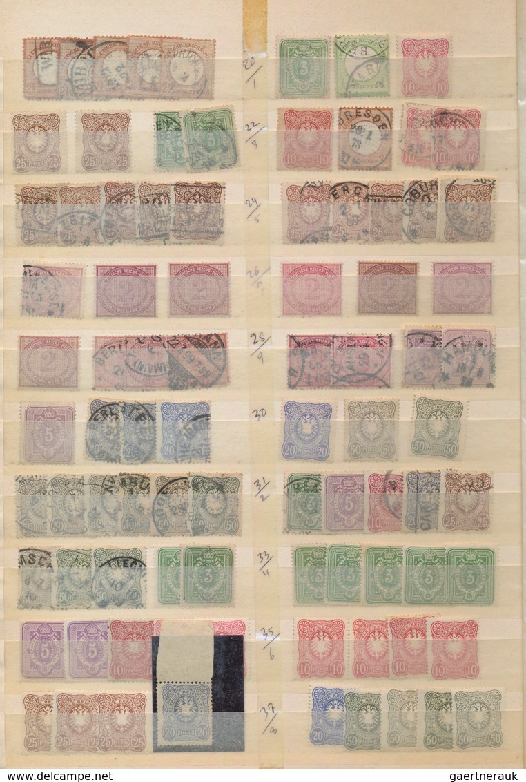 Deutsches Reich: 1872/1919, Sauber Sortierter Sammlungsbestand Von Ca. 480 Marken Des Kaiserreichs, - Sammlungen