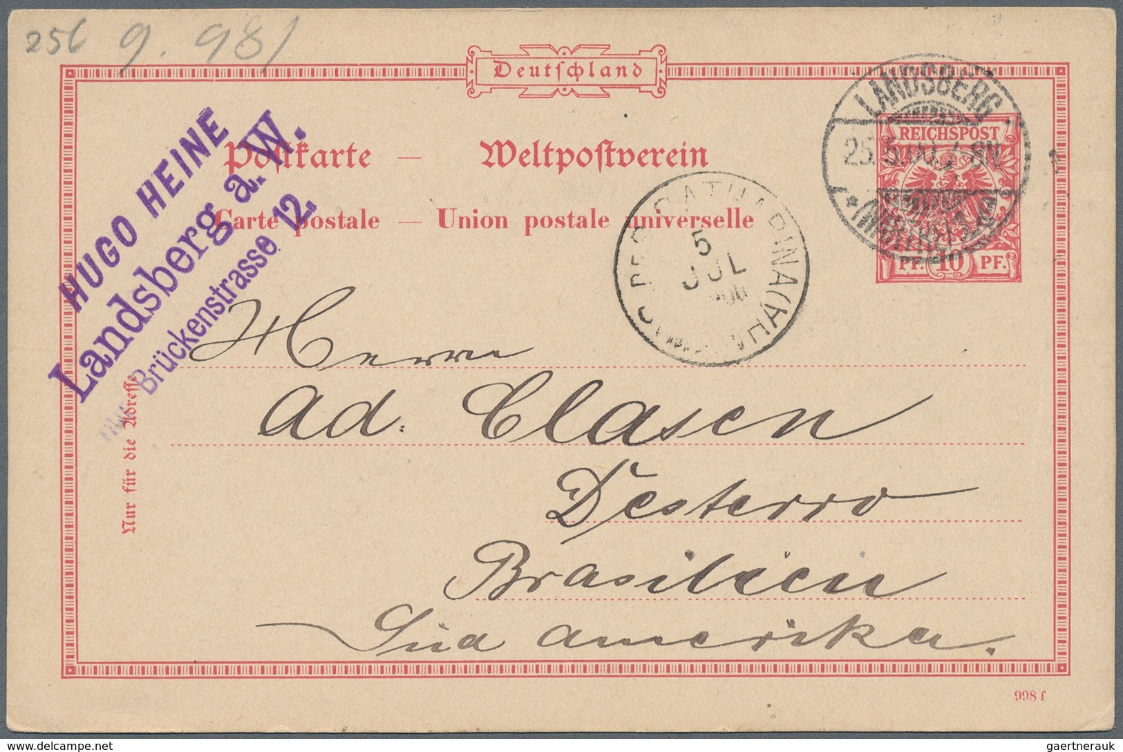 Deutsches Reich: 1872/1920 (ca.), Posten von ca. 90 Belegen ab den Brustschilden bis Germania, dabei