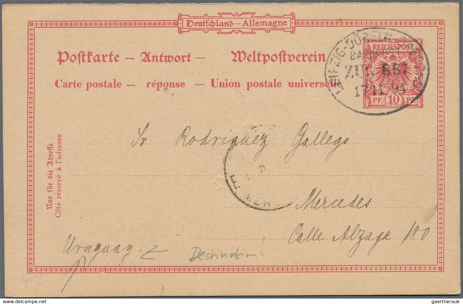 Deutsches Reich: 1872/1920 (ca.), Posten von ca. 90 Belegen ab den Brustschilden bis Germania, dabei