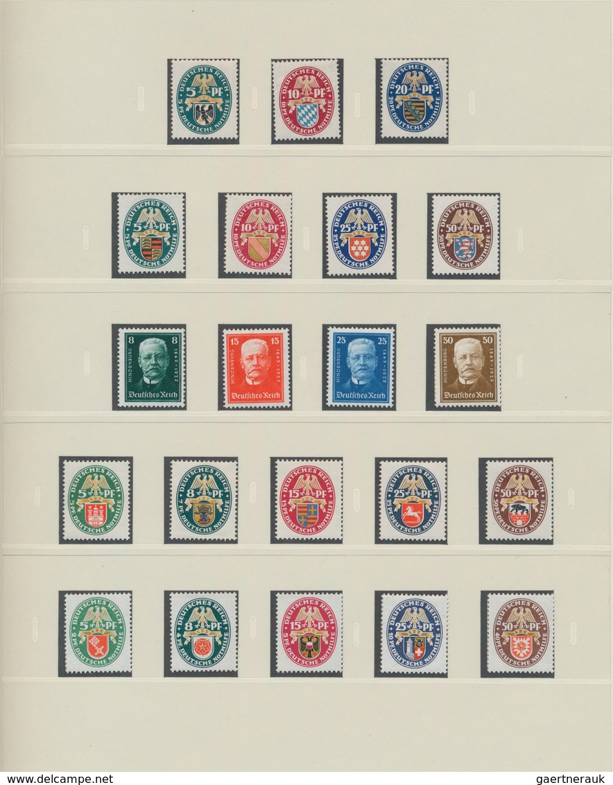 Deutsches Reich: 1872/1932, ungebrauchte/postfrische Sammlung im Safe-dual-Falzlos-Vordruckalbum, ab