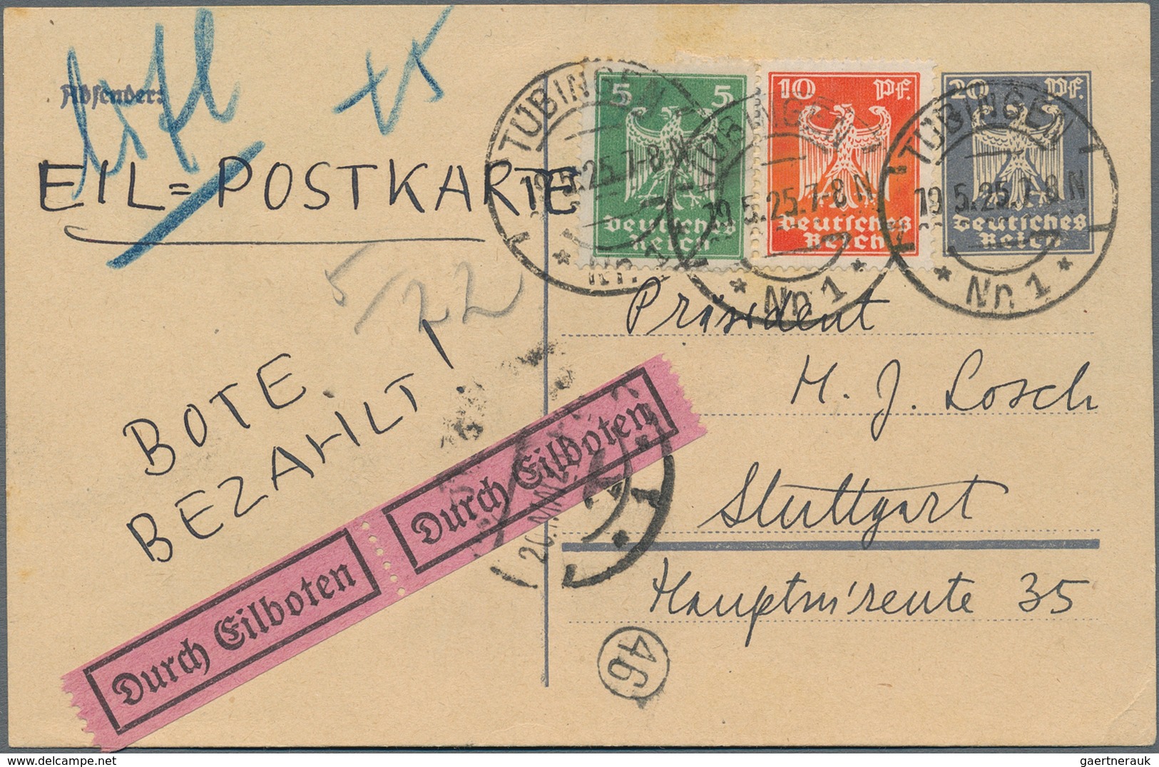 Deutsches Reich: 1872/1945, BELEGE-FUNDUS, Gehaltvoller Posten Mit Ca.320 Belegen, Dabei Viele Besse - Colecciones