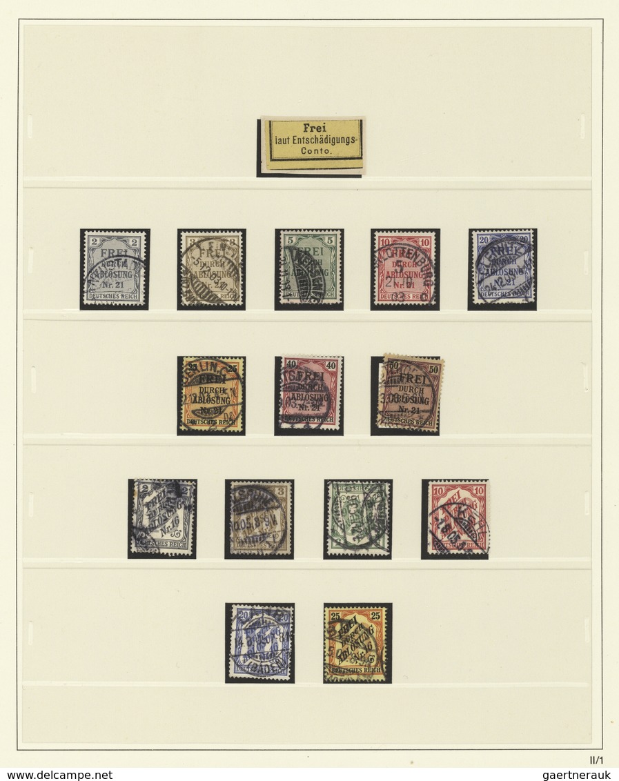 Deutsches Reich: 1872/1945, Gestempelte Und Postfrisch/ungebrauchte Sammlung In Zwei Safe-dual-Falzl - Verzamelingen