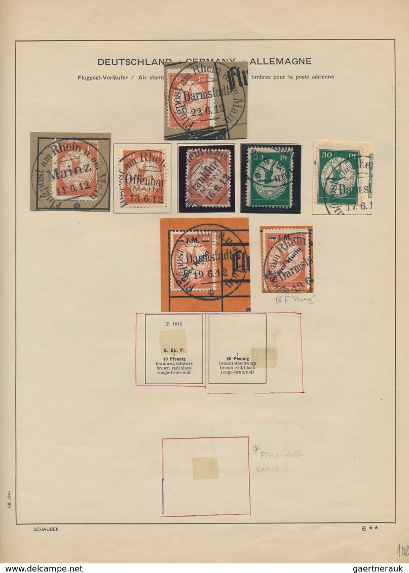 Deutsches Reich: 1872/1945, Umfassend Spezialisierte Sammlung Im Alten Schaubek-Vordruckalbum, Alles - Verzamelingen