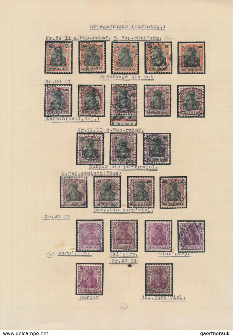 Deutsches Reich: 1872/1945, Umfassende Sammlung Von Brustschilde Bis III.Reich Im Dicken Steckbuch ( - Verzamelingen