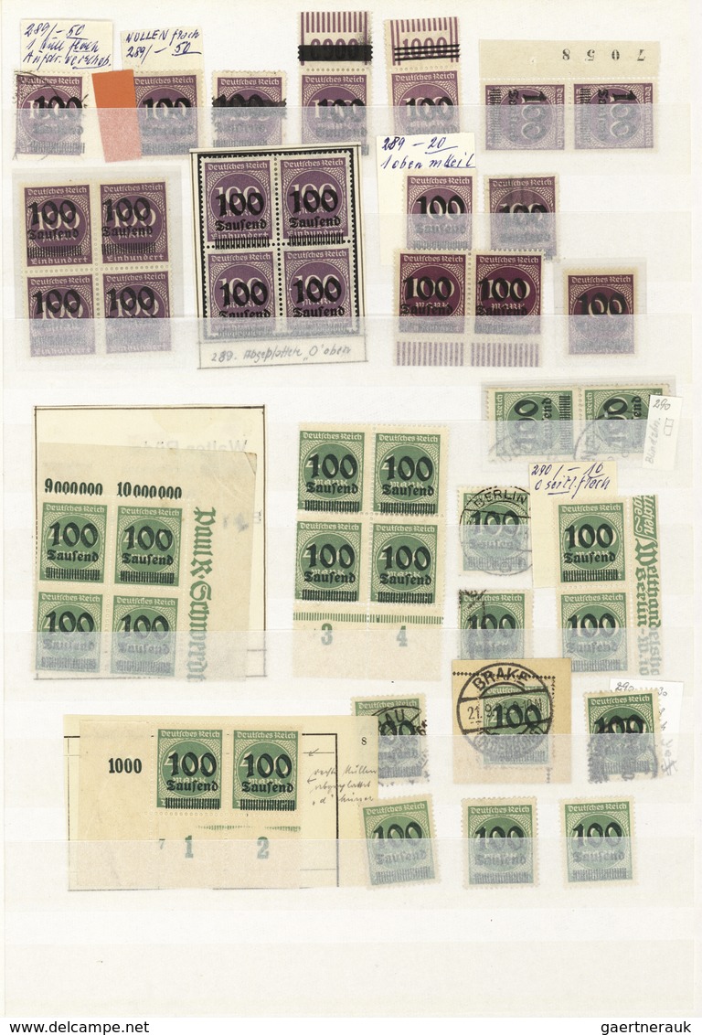 Deutsches Reich: 1872/1945, umfassende Sammlung von Brustschilde bis III.Reich im dicken Steckbuch (