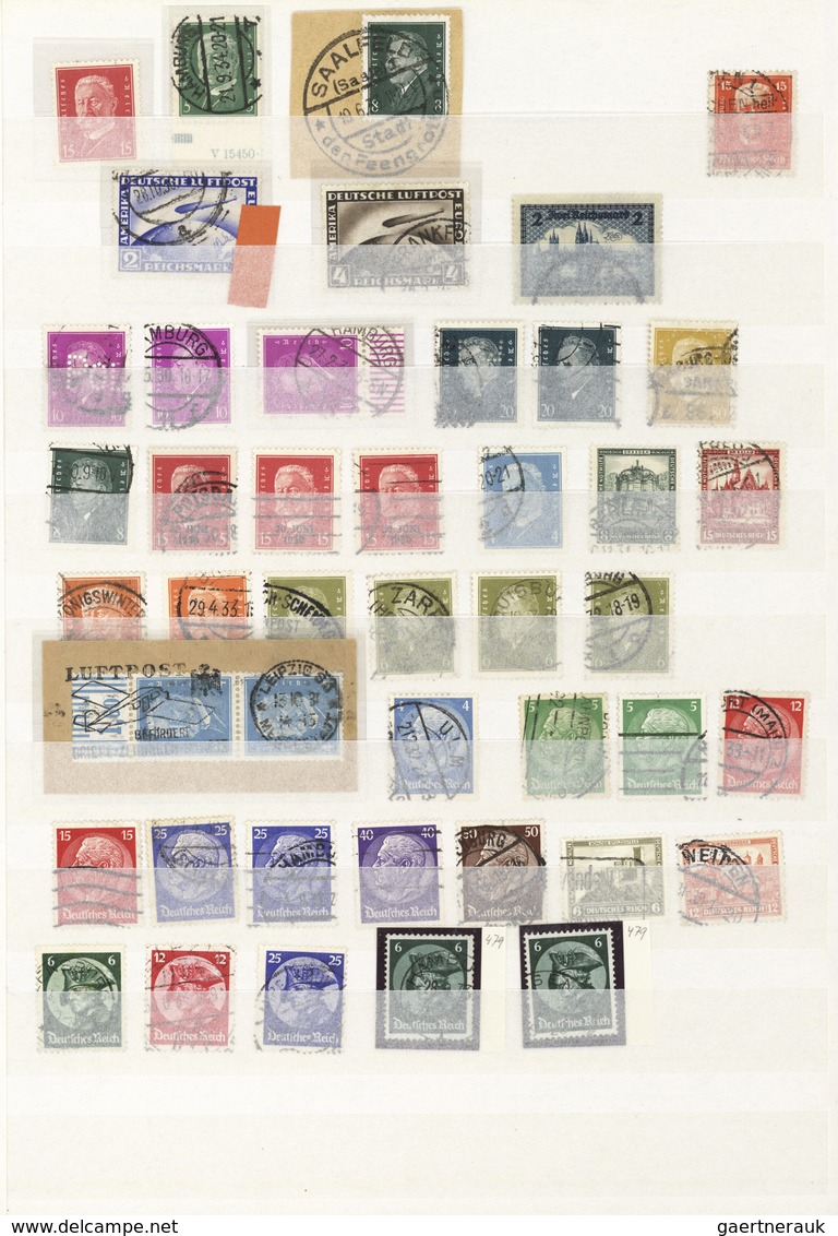 Deutsches Reich: 1872/1945, umfassende Sammlung von Brustschilde bis III.Reich im dicken Steckbuch (