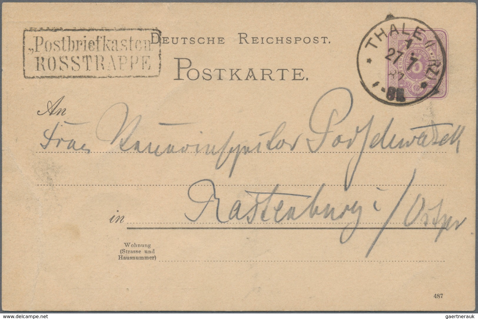 Deutsches Reich: 1875/1900, Gehaltvoller Sammlungsbestand Mit Ca.100 Belegen Ab Pfennige Bis Krone/A - Verzamelingen