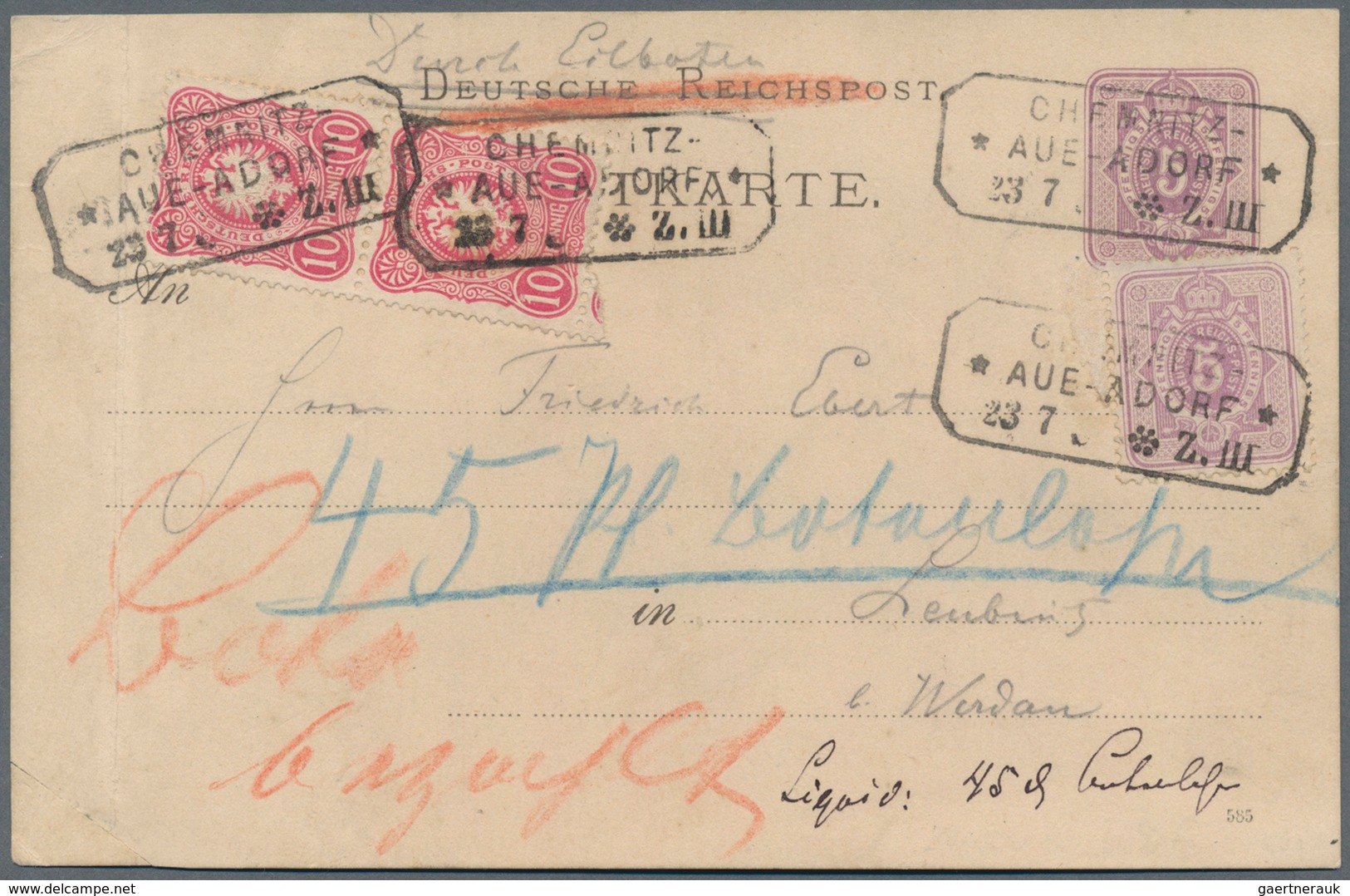 Deutsches Reich: 1880/1945 Ca., Hochwertiger Sammlungbestand Mit Ca.130 Belegen, Dabei Sehr Viele Be - Collections