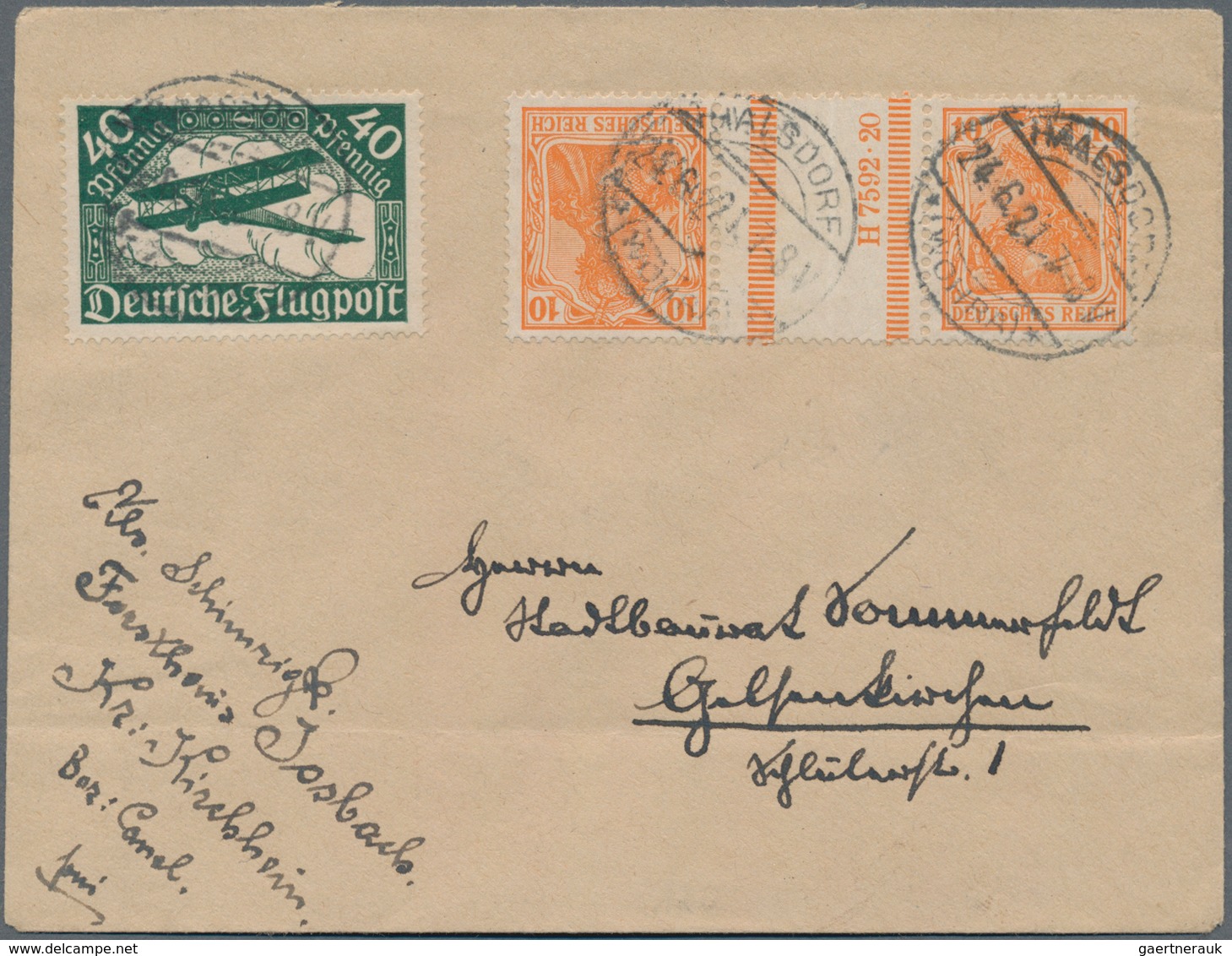 Deutsches Reich: 1880/1945 ca., hochwertiger Sammlungbestand mit ca.130 Belegen, dabei sehr viele be