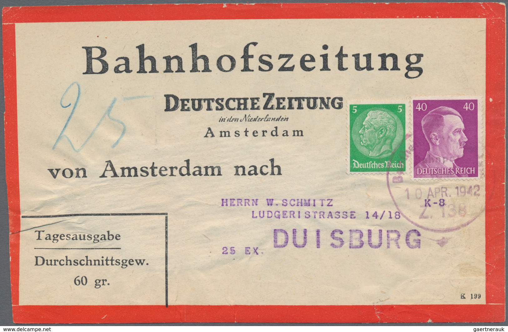 Deutsches Reich: 1890/1944 Ca., Reichhaltiger Posten Mit Ca.280 Belegen, Dabei Einschreiben, Eilbote - Colecciones