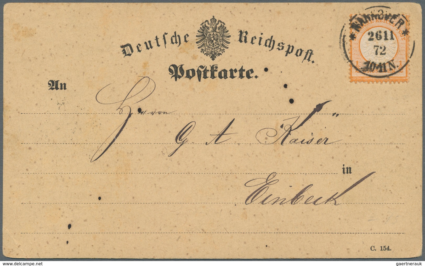 Deutsches Reich - Brustschild: 1872/1874, Sammlung Von Ca. 130 Briefen/Karten, Dabei Gute Stempelvie - Sammlungen