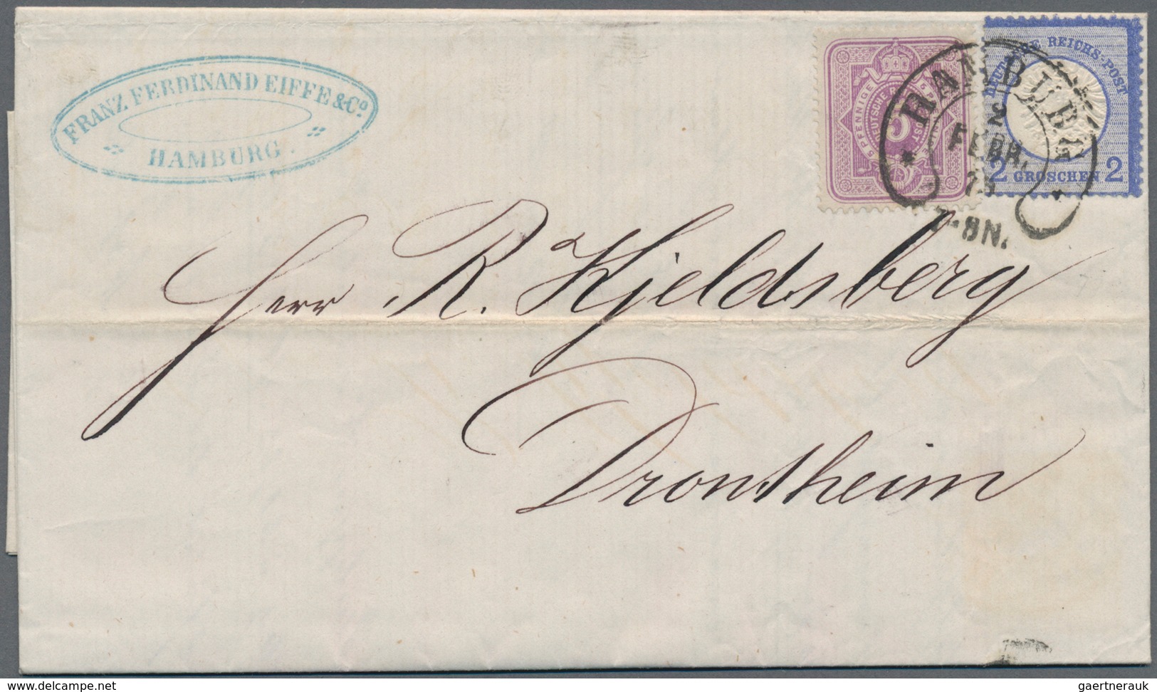 Deutsches Reich - Brustschild: 1872/1875 Ca., Gehaltvoller Sammlungsbestand Mit Ca.60 Briefen, Karte - Verzamelingen