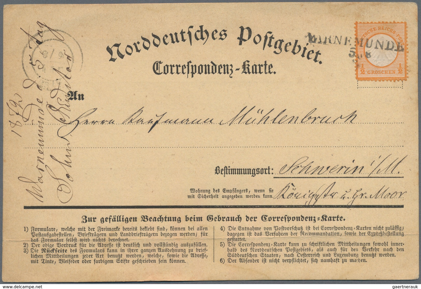 Deutsches Reich - Brustschild: 1872/1875 ca., gehaltvoller Sammlungsbestand mit ca.60 Briefen, Karte