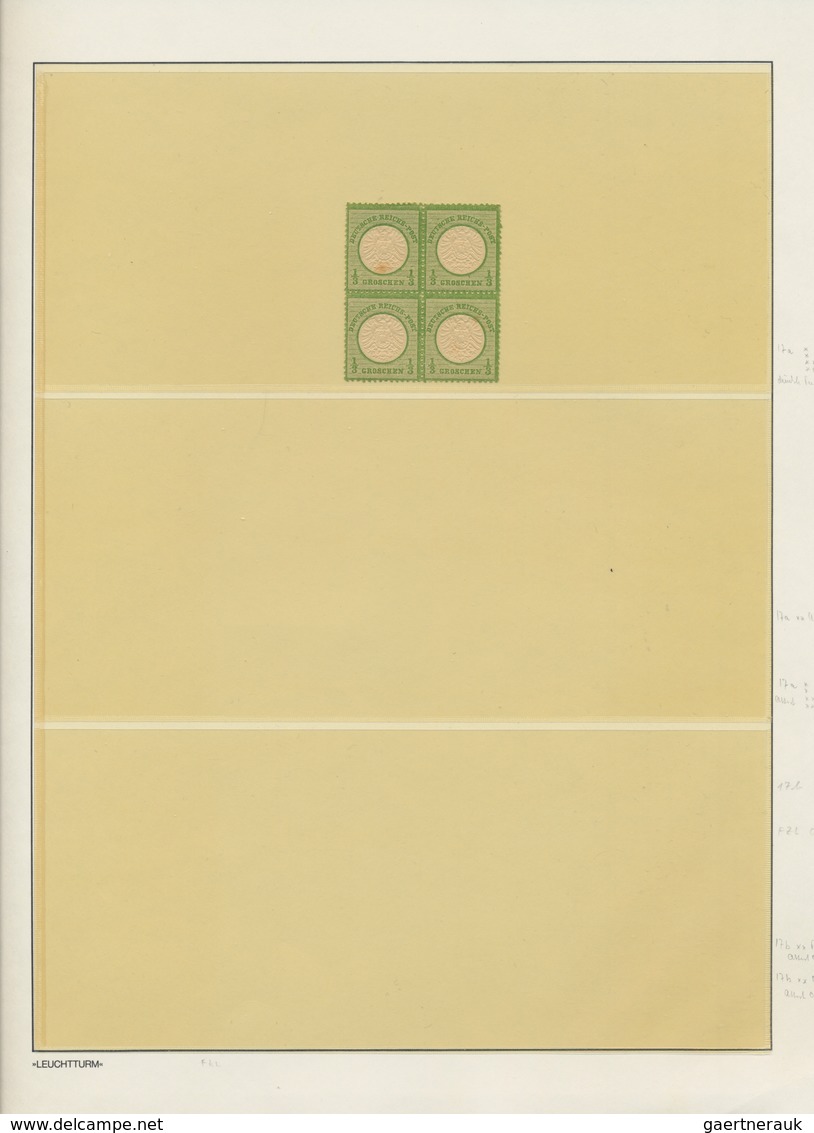 Deutsches Reich - Brustschild: 1872/74 Spezialsammlung Großer Brustschild Von 97 Marken In Meist POS - Verzamelingen