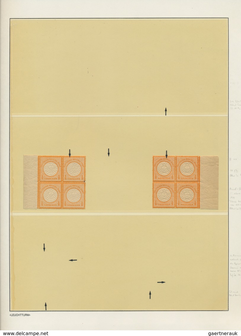 Deutsches Reich - Brustschild: 1872/74 Spezialsammlung Großer Brustschild Von 97 Marken In Meist POS - Verzamelingen