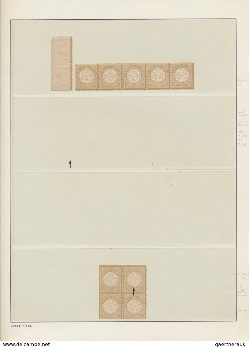 Deutsches Reich - Brustschild: 1872/74 Spezialsammlung Großer Brustschild Von 97 Marken In Meist POS - Colecciones